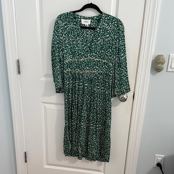 ba&sh Esmee Green Midi Dress- Size 2 or Medium - Picture 2 of 10